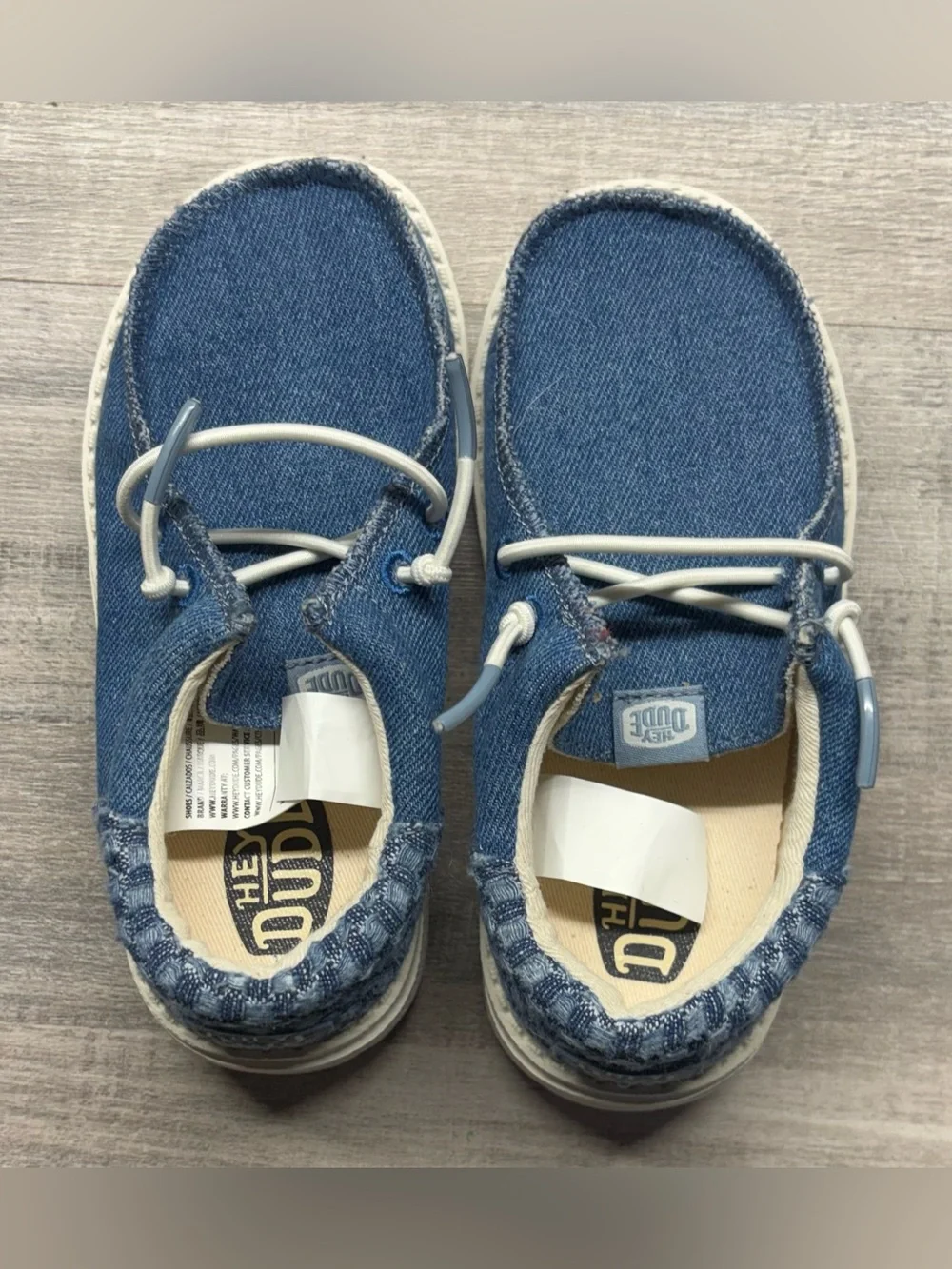 Hey Dude Kids Denim Blue Slip-On Sneakers